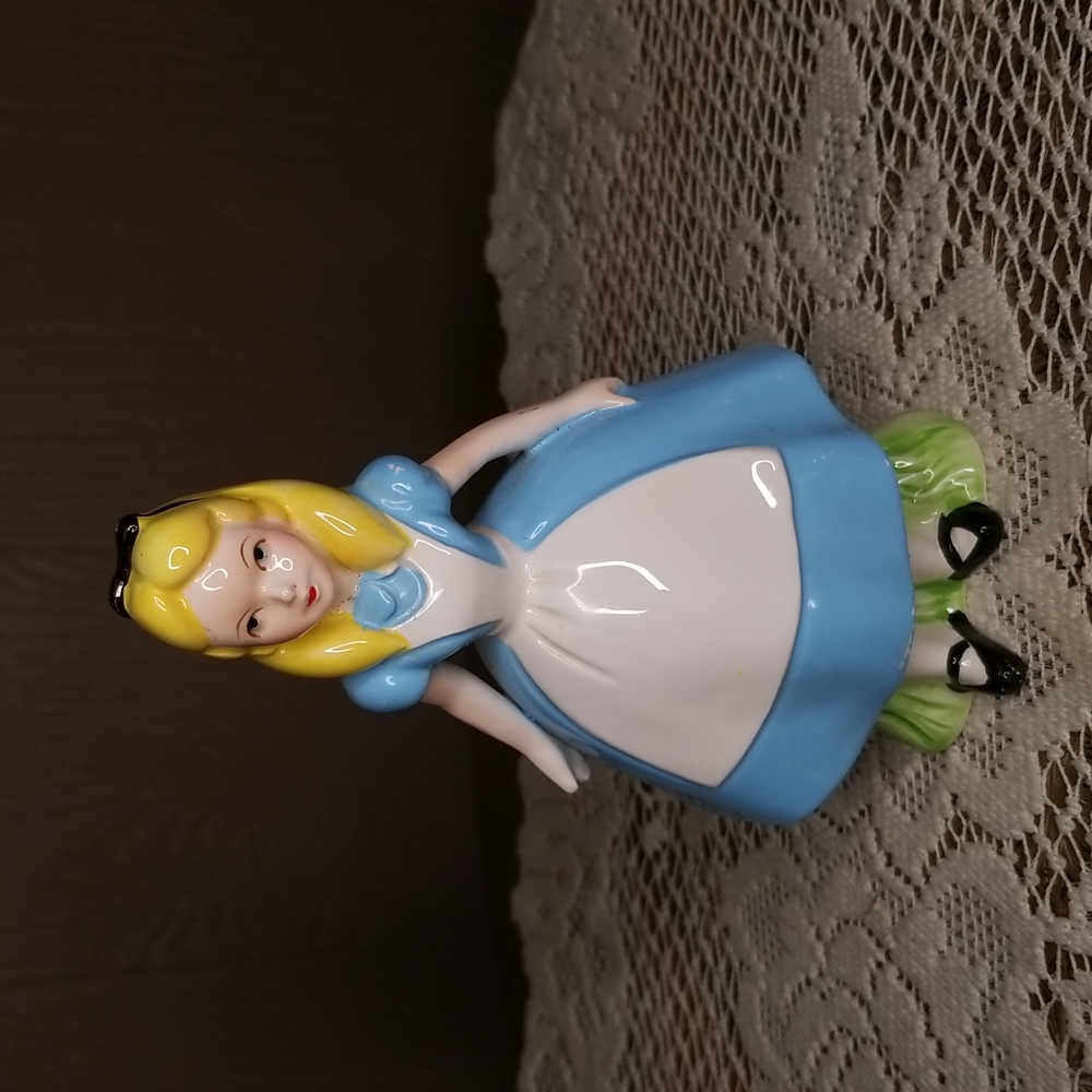 Vintage Walt Disney Productions Ceramic Alice Figurine